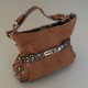 Sac a main simili cuir marron