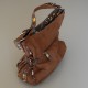 Sac a main simili cuir marron