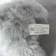 Peluche ours gris de la publicité des vetements RAW DENIM Taille 21 cm