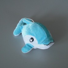 Peluche petit dauphin bleu Taille 15 cm