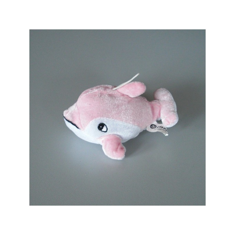 peluche dauphin rose