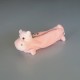 Trousse peluche Hippopotame rose Taille 23 cm