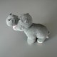 Peluche hippopotame gris en Taille 30 cm