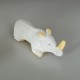 Doudou hochet Rhinoceros RAYNAUD Taille 27 cm