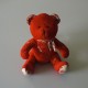 Peluche Ours rouge INES NOCIBE 2006 Taille 22 cm