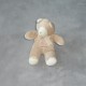 Peluche grelot Ourson beige assis MOULIN ROTY Taille 14 cm