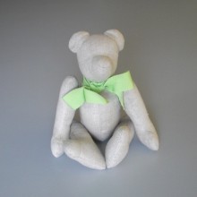 Peluche Ours en tissu beige * NEUF