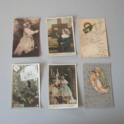 CPA Lot de 6 cartes postales Religion catholique