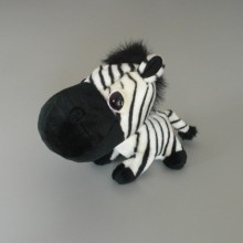 Peluche Zebre Blanc et noir BIG HEADZ Taille 27 cm