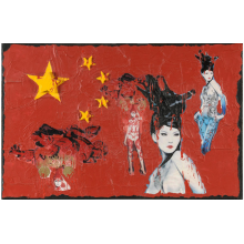 Tableau Femmes chinoises de Sophie PETITPAS 60 x 90