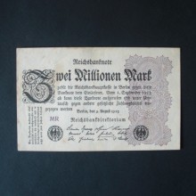 Billet de banque : 2 Millionen Mark ALLEMAGNE 1923