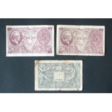 Billet de banque : 5 et 10 Lires ITALIE 1944