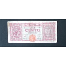 Billet de banque : 100 Lires ITALIE 1944