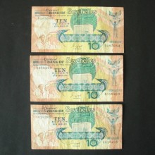 Billet de banque : 10 Rupees SEYCHELLES 1989