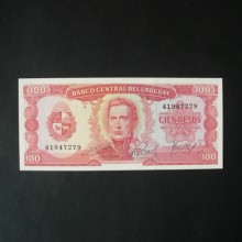 Billet de banque : 100 Pesos URUGUAY 1967 - NEUF