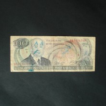 Billet de banque : 100 Colones du COSTA RICA 06-1992