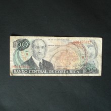 Billet de banque : 100 Colones du COSTA RICA 09-1993