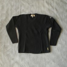 Pull col V noir ARMANI JEANS Taille M