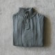 Pull avec col a 4 pressions gris clair KING STREET Taille M