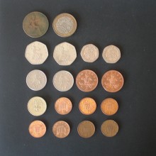 18 pièces en Livre Sterling Royaume Uni de 1914 à 2006