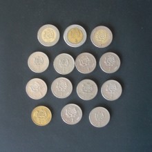 14 pièces en Dirham MAROC de 1974 à 2002