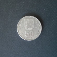 pièce 50 Escudos PORTUGAL de 1989