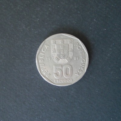 pièce 50 Escudos PORTUGAL de 1989