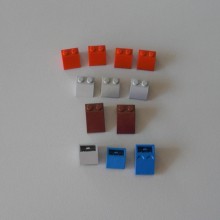 Lot de 12 pièces : plan incliné 2 LEGO