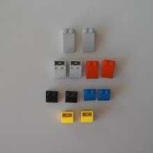 Lot N° 2 de 12 pièces : plan incliné 2 LEGO