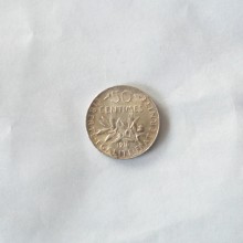 pièces 50 centimes argent FRANCE 1916