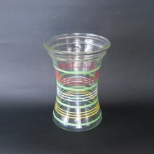 Vase VINTAGE verre déco multicolores ADP