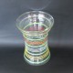 Ancien vase VINTAGE 1960 en verre Deco Multicolores Marque ADP