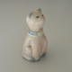 Statuette en bois Chat assis Taille 25 cm