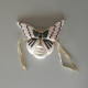 Masque papillon décoratif en céramique Taille 15,50