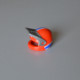 PLAYMOBIL Un casque de moto cross orange