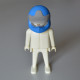 PLAYMOBIL Un casque de moto cross bleu