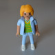 PLAYMOBIL Femme en gilet Vert à rayures Jaunes et Bleu de 1992