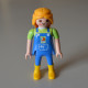 PLAYMOBIL Femme en salopette ZOO Vert et Bleu de 1992