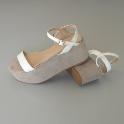 zara sandales blanches