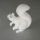 Écureuil floqué blanc Taille 25 cm