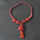 Collier fantaisie rouge