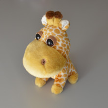 Peluche Girafe Marron et blanc BIG HEADZ Taille 26 cm