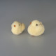 Peluche deux poussins jaune Taille 7 cm