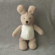 Peluche Doudou Lapin blanc Taille 40 cm