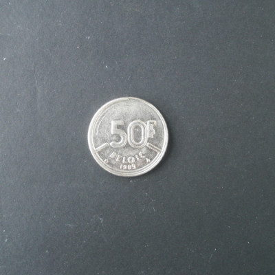pièce de 50 Francs BELGIQUE 1989