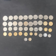 42 pièces en Pesetas ESPAGNE de 1957 à 1997