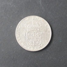 pièce 1 Krona Suède 1970