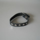 Bracelet en cuir noir à boucle