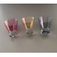 Six petits verres VINTAGE en couleur 12 cl