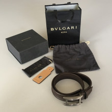 Ceinture en cuir marron - BULGARI